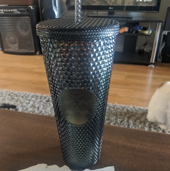 BNWT Black unicorn studded tumbler